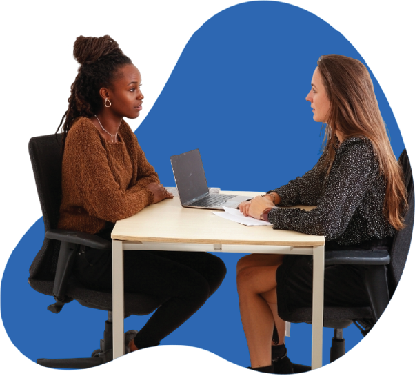 Illustration representing practitioners using Galea to support assessment and decision-making